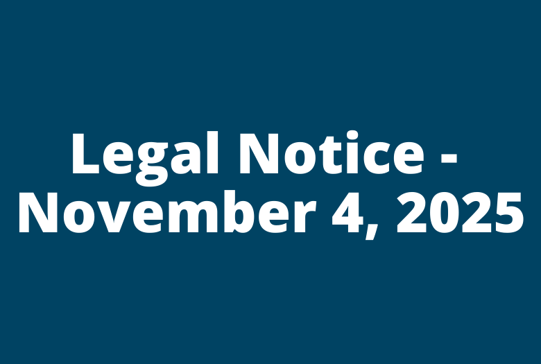 Legal Notice - election