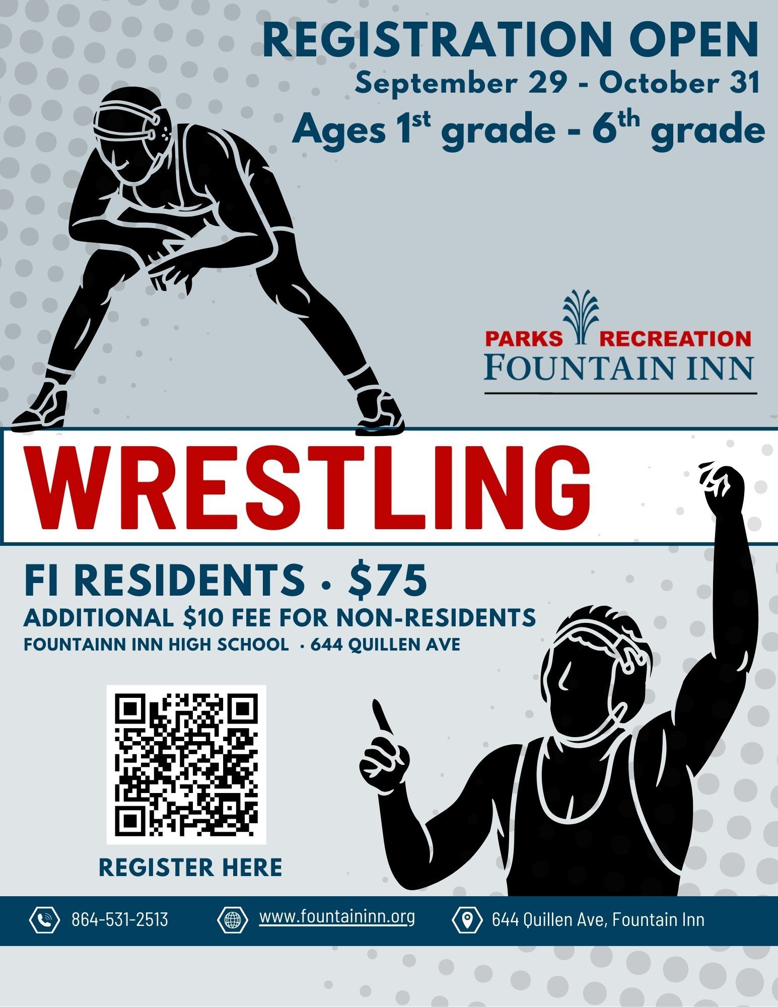Fall Wrestling Registration 2025