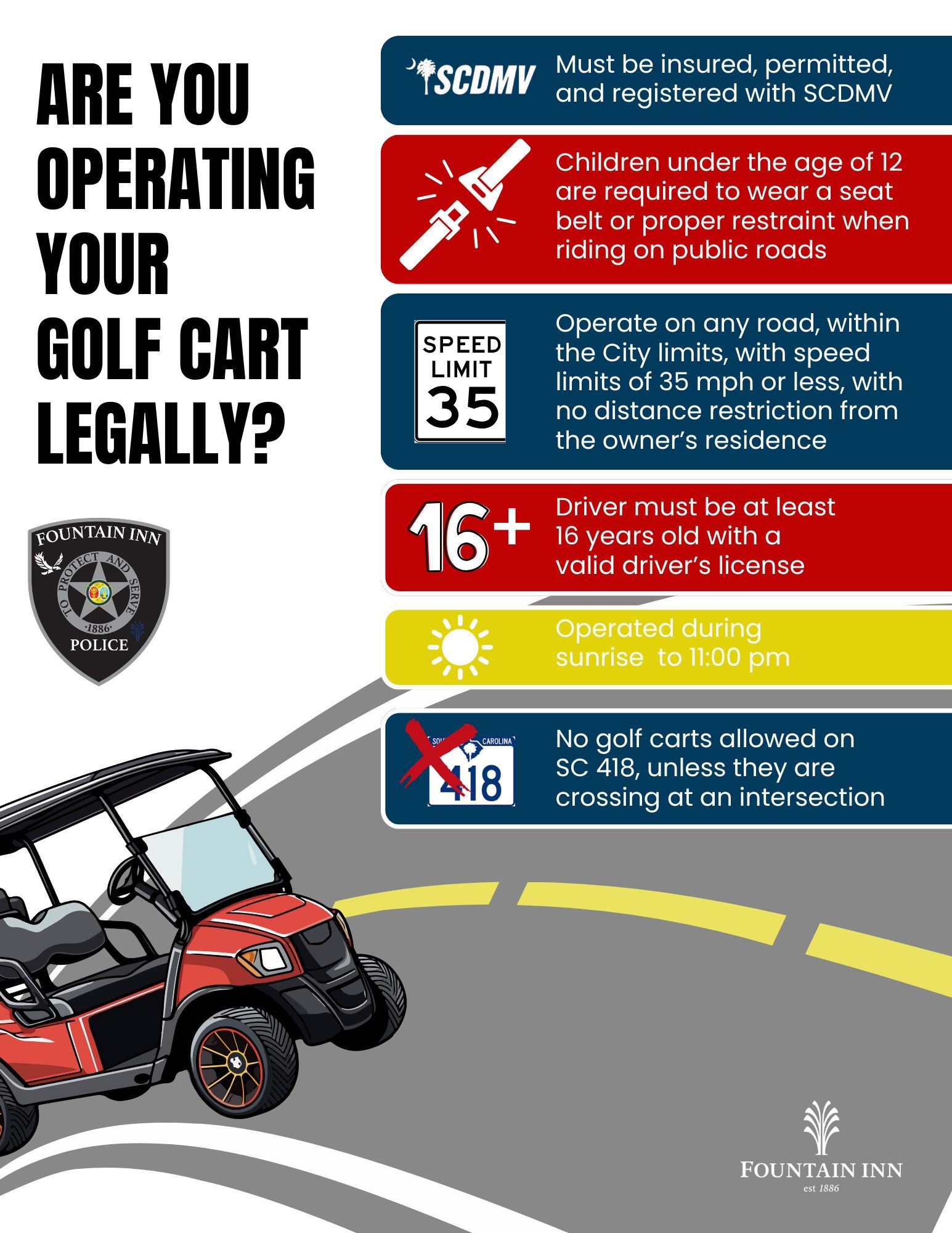 Golf Carts INN Our Town  