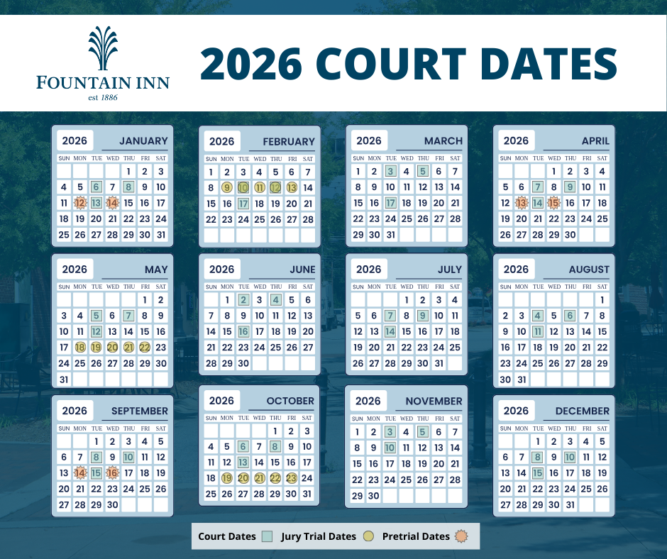 2026 COURT DATES 